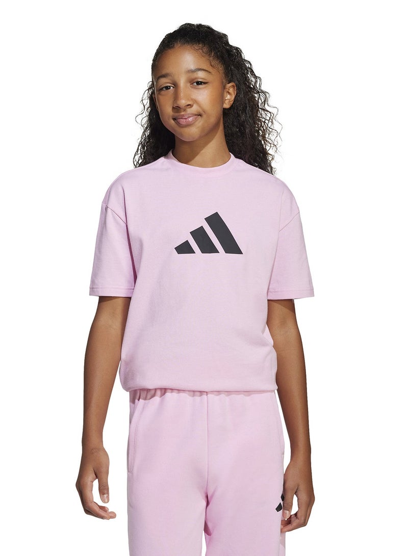 اديداس تيشيرت بشعار أيقونات المستقبل للشباب - Image 1